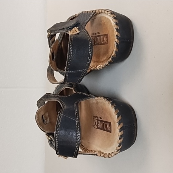 Pikolinos Naturally good 2 tone Blue & Tan Leather Mary Jane - Picture 4 of 14